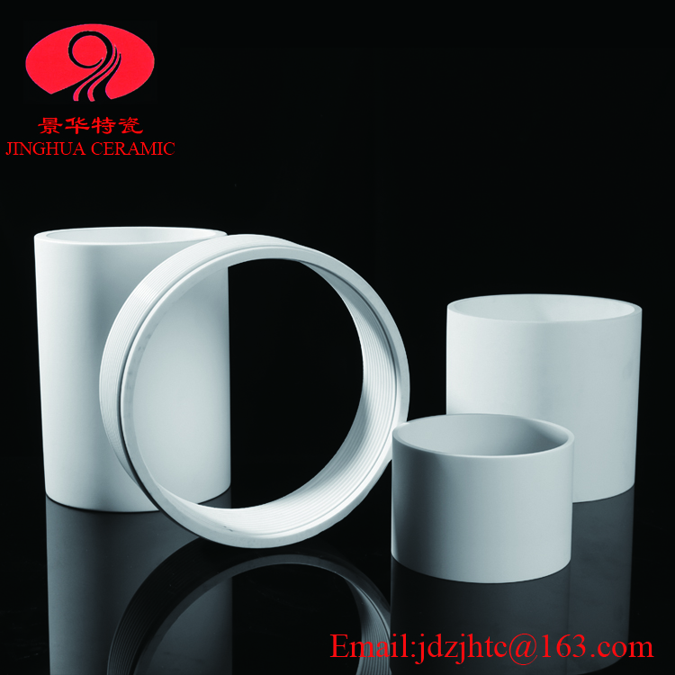 Wear Resistant AL2O3 Alumina Ceramic Cylinder Tube For Pump Components