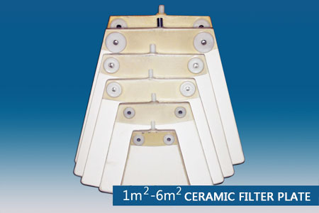 Ceramic filter plate